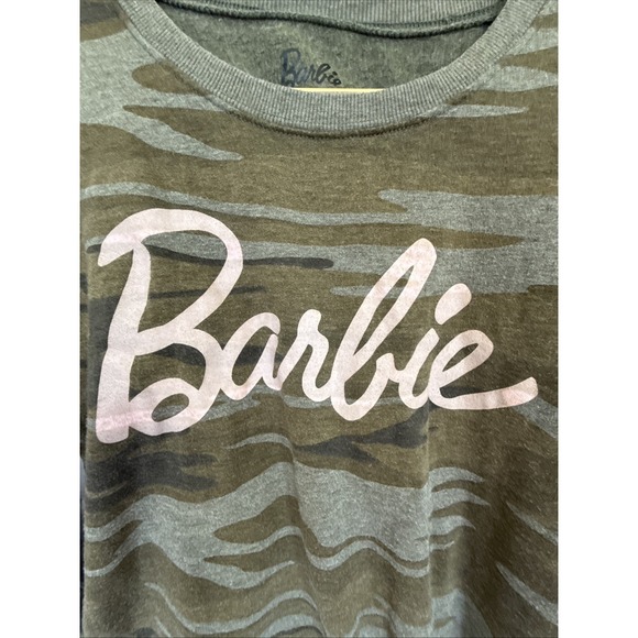 Baddie Barbie Camo Sweatshirt Size Small Lightweight - Picture 2 of 5